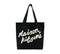 Maison Kitsuné - Sac Noir avec Poignées Plates - unisex - Sacs - Noir - Taille: ONE Size