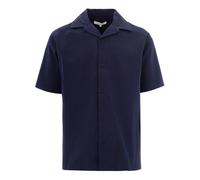 Maison Kitsuné - Seersucker Resort Shirt - Homme - Chemises - Bleu - Taille: M
