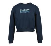 Maison Kitsuné - SweaT-shirt Court - Femme - Sweatshirts et sweats à capuche - Bleu - Taille: 38 FR
