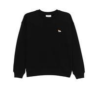 Maison Kitsuné - SweaT-shirt en coton Bébé Renard - Femme - Sweatshirts et sweats à capuche - Noir - Taille: 42 FR