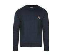 Maison Kitsuné - SweaT-shirt Regular avec Patch Tête de Renard Maison Kitsuné - Homme - Sweatshirts et sweats à capuche - Bleu - Taille: M