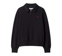 Maison Kitsuné - SweaT-shirt Polo Zippé Profile Fox - Homme - Sweatshirts et sweats à capuche - Noir - Taille: L