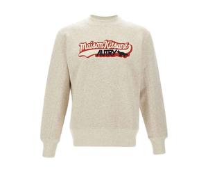 Maison Kitsuné - SweaT-shirt ras du cou - unisex - Pulls - Beige - Taille: M