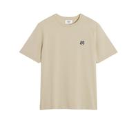 Maison Kitsuné - T-Shirt Confort Tête de Renard Fox Head - Homme - Tops - Beige - Taille: S