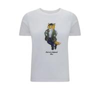 Maison Kitsuné - T-shirt Weekend Fox Regular - Femme - Tops - Blanc - Taille: 40 FR