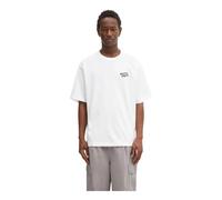 Maison Kitsuné - Tee oversize brodé à la main - Homme - Tops - Blanc - Taille: S