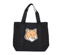 Maison Kitsuné - Tote Bag Fox Head - Homme - Sacs - Noir - Taille: ONE Size