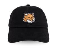 Maison Kitsuné, unisex, Accessoires, Noir, Taille: ONE Size Fox Head Cap