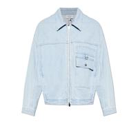 Maison Kitsuné - Zipped Denim Jacket - Homme - Vestes - Bleu - Taille: L