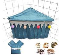 Maison Lapin，Maison Cochon d'Inde，Cachette d'angle pour Cage d'animaux Domestiques pour Cochons d'Inde, Lapins, Furets, Chinchillas, Gerbilles, Hérissons, Petits Animaux，Cabane Cochon d'Inde