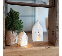Maison lumineuse suspendue rectangulaire grande 8x8x16cm