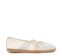 Maison Margiela - Baskets Ballerines Blanches et Grises en Cuir - Femme - Chaussures - Multicolore - Taille: 38 EU