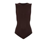 Maison Margiela - Body technique en jersey - Femme - Tops - Brun - Taille: 34 FR