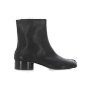 Maison Margiela - Bottes noires en cuir Tabi Toe - Femme - Chaussures - Noir - Taille: 39 1/2 EU