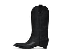 Maison Margiela - Bottines Pointues en Cuir Sans Talon - Femme - Chaussures - Noir - Taille: 40 EU