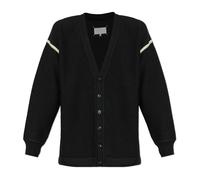 Maison Margiela - Cardigan avec des patchs sur les manches - Homme - Pulls - Noir - Taille: M