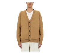 Maison Margiela - Cardigan col en V - Homme - Pulls - Beige - Taille: XS