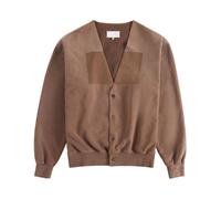 Maison Margiela - Cardigan col en V - Homme - Pulls - Brun - Taille: L