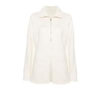 Maison Margiela - Cardigan Col Montant - Femme - Pulls - Beige - Taille: 38 FR