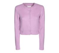Maison Margiela - Cardigan Court Rose en Laine d'Angora - Femme - Pulls - Rose - Taille: 36 FR