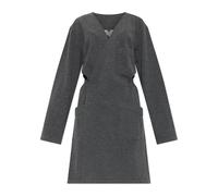 Maison Margiela - Cardigan en Laine avec Ceinture - Femme - Pulls - Gris - Taille: 38 FR