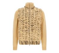 Maison Margiela - Cardigan en laine vierge - Homme - Pulls - Beige - Taille: L