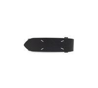 Maison Margiela - Ceinture en cuir avec logo - Homme - Accessoires - Noir - Taille: 80 CM