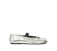 Maison Margiela - Chaussures Slip-On Argent avec Bride Élastique Tabi - Femme - Chaussures - Gris - Taille: 38 EU