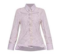 Maison Margiela - Chemise à Rayures - Femme - Blouses et Chemises - Rose - Taille: 38 FR