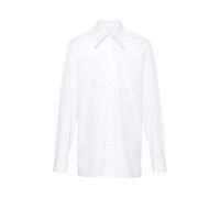 Maison Margiela - Chemise en coton à quatre points - Homme - Chemises - Blanc - Taille: M