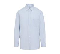 Maison Margiela - Chemise en coton rayé - Homme - Chemises - Bleu - Taille: 2XL