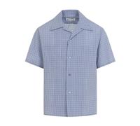 Maison Margiela - Chemise en lin bleu clair - Homme - Chemises - Bleu - Taille: M