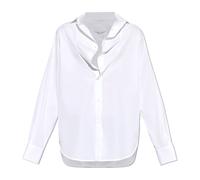 Maison Margiela - Chemise Oversize à Bords Franches - Homme - Chemises - Blanc - Taille: L