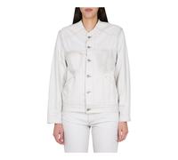 Maison Margiela - Denim Jacket - Femme - Vestes - Blanc - Taille: 38 FR