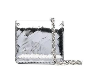 Maison Margiela, Femme, Accessoires, Gris, Taille: ONE Size Broken Mirror Chain Wallet