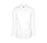 Maison Margiela - Foiled Cotton Poplin Shirt - Homme - Chemises - Blanc - Taille: 2XL