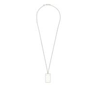 Maison Margiela - Four Stitches Pendant Chain Necklace - Femme - Accessoires - Gris - Taille: ONE Size