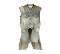Maison Margiela - Gilet Bleu en Coton - Femme - Vestes - Bleu - Taille: 36 FR