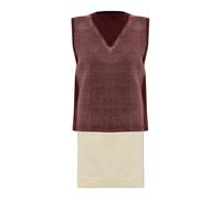 Maison Margiela - Gilet en laine - Femme - Pulls - Rouge - Taille: 38 FR