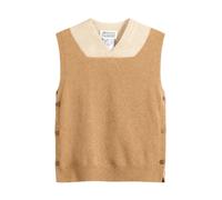 Maison Margiela - Gilet en maille Fuse - Femme - Pulls - Beige - Taille: 38 FR