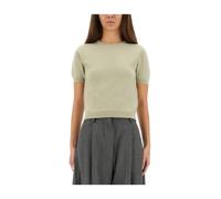 Maison Margiela - Haut en Tricot Ras du Cou - Femme - Pulls - Vert - Taille: 40 FR