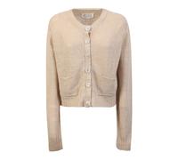 Maison Margiela - Hemp Cardigan - Femme - Pulls - Beige - Taille: 40 FR