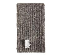 Maison Margiela, Homme, Accessoires, Gris, Taille: ONE Size Écharpe Grise en Tricot Côtelé avec Logo