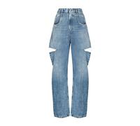 Maison Margiela - Jean en denim avec détails déchirés - Femme - Jeans - Bleu - Taille: 34 FR