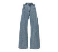 Maison Margiela - Jean Taille Asymétrique - Femme - Jeans - Bleu - Taille: 32 FR