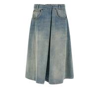Maison Margiela - Jupe Midi - Femme - Jupes - Bleu - Taille: 38 FR