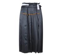 Maison Margiela - Jupe Midi Plissée - Femme - Jupes - Noir - Taille: 36 FR