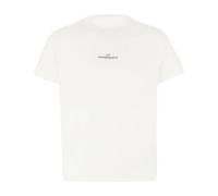 Maison Margiela - Logo Cotton T-Shirt - Homme - Tops - Blanc - Taille: L