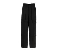 Maison Margiela - Pantalon large en satin - Homme - Pantalons - Noir - Taille: M