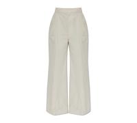 Maison Margiela - Pleated Pantalons - Femme - Pantalons - Gris - Taille: 36 FR